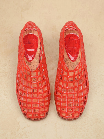 Mesh Square Toe Breathable Casual Women's Flats