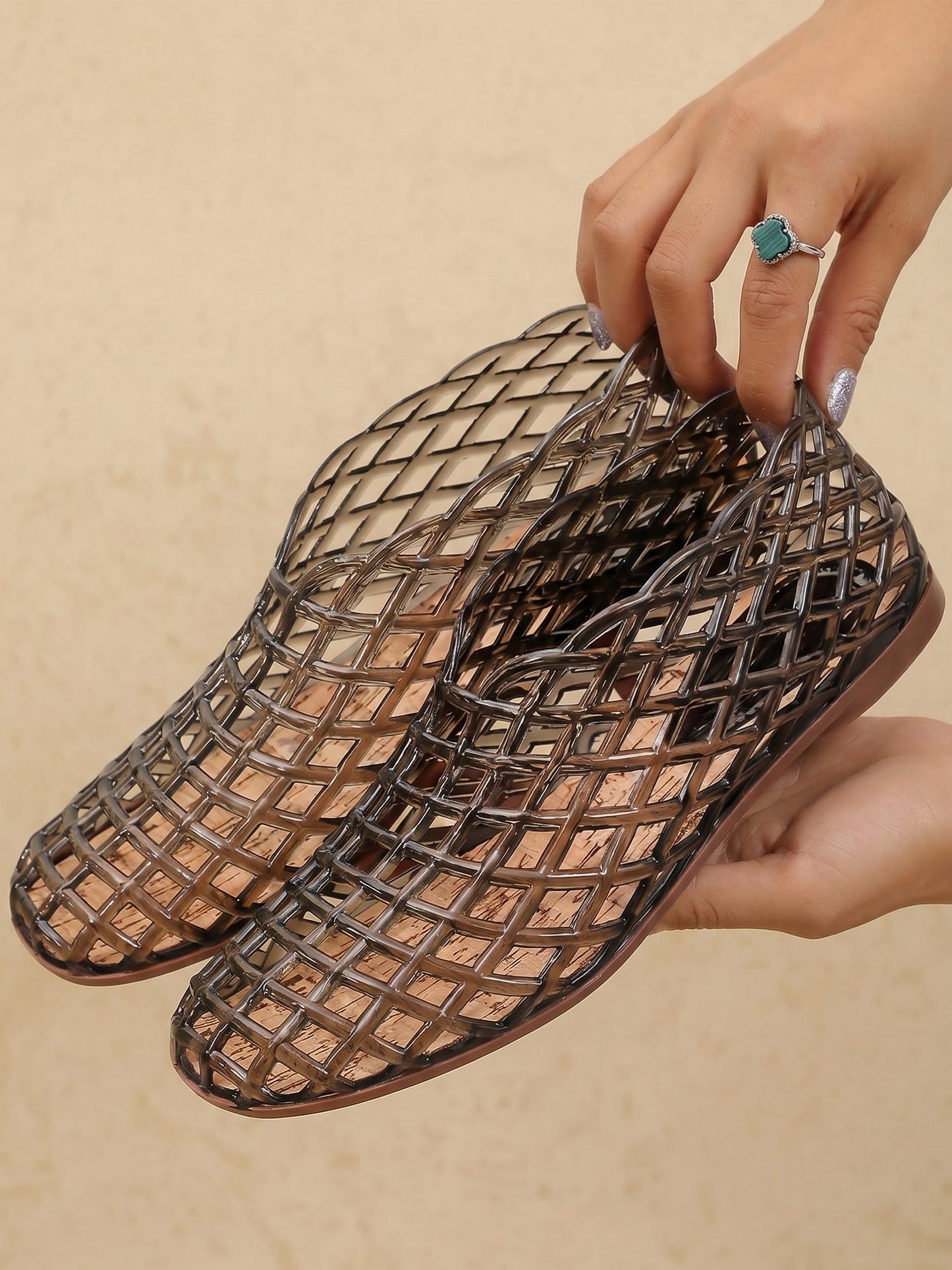 Mesh Square Toe Breathable Casual Women's Flats