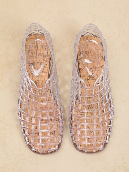 Mesh Square Toe Breathable Casual Women's Flats