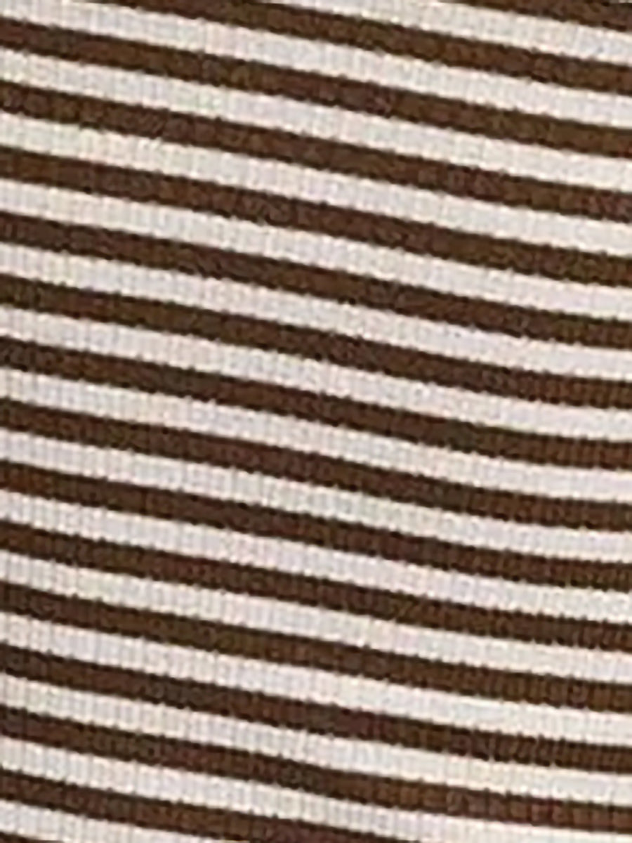 Striped Boat Neck Long Sleeves Casual Blouse