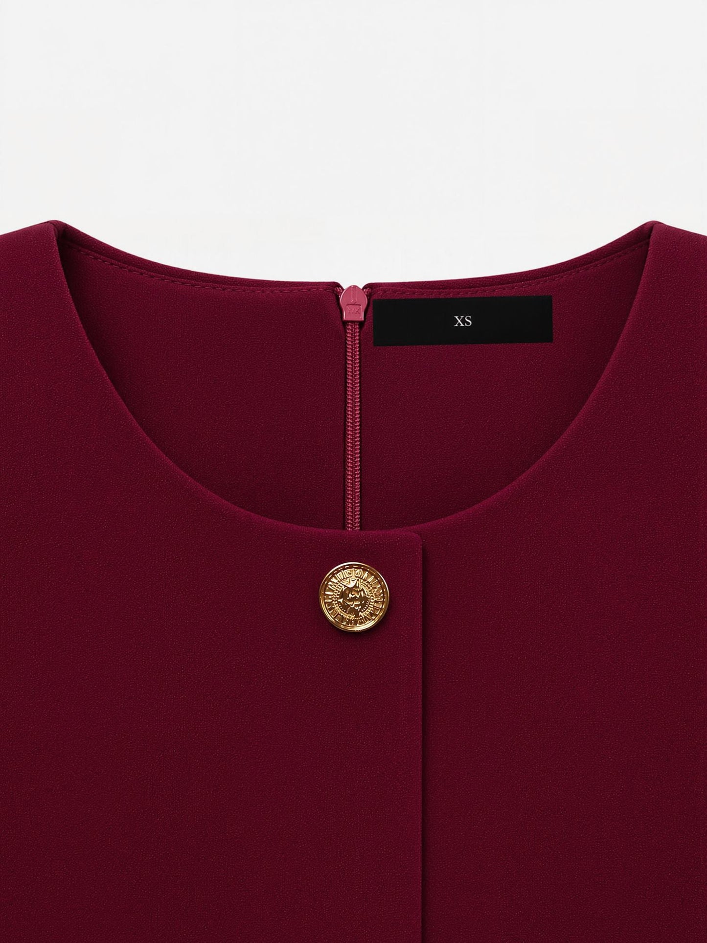 Fake Two-Piece Belted Midi Pleated Work Dress