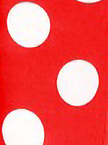 Polka Dot Halter Neck Backless Mid-Length Flared Retro Dress