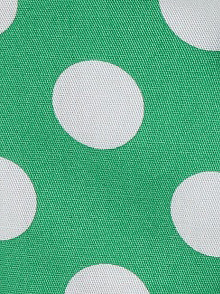 Polka Dot Halter Neck Backless Mid-Length Flared Retro Dress