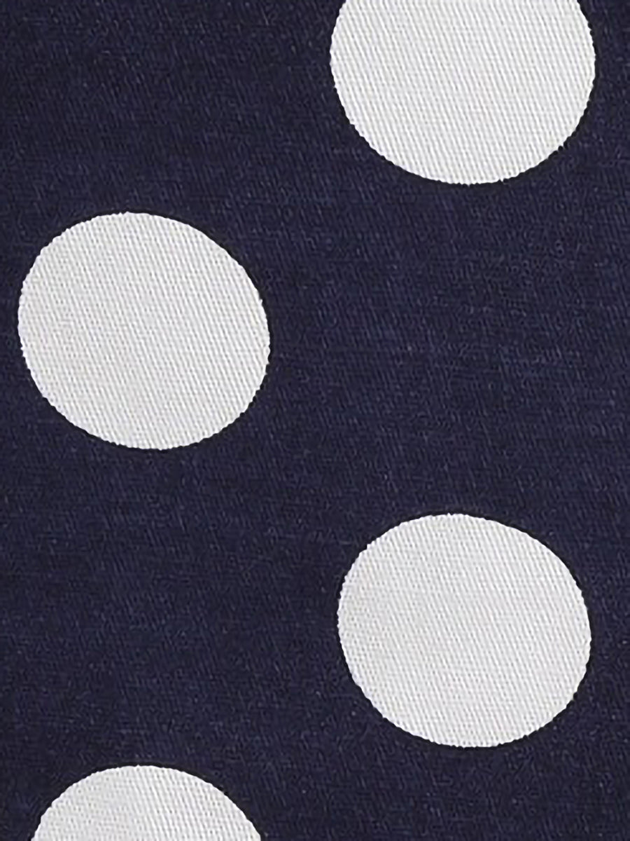 Polka Dot Halter Neck Backless Mid-Length Flared Retro Dress