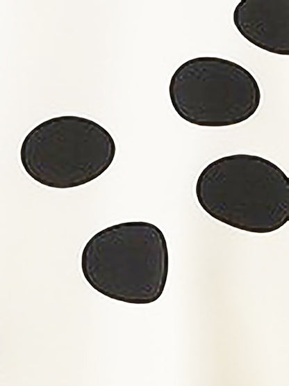 Polka Dot Halter Neck Backless Sleeveless Vintage Swing Dress