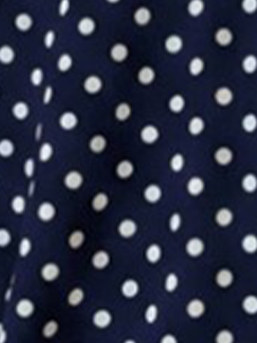 2 Pieces Polka Dots Print Casual Long Sleeve Sweatshirt and Trousers Pants Matching Set