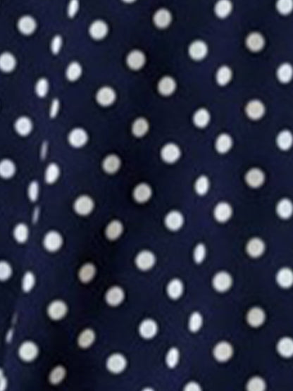 2 Pieces Polka Dots Print Casual Long Sleeve Sweatshirt and Trousers Pants Matching Set