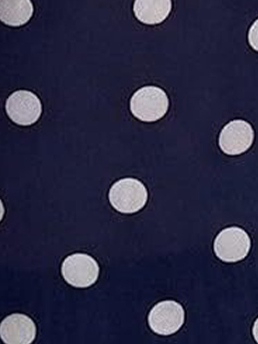 Mock Neck Sheer Polka Dot Long Sleeve Blouse