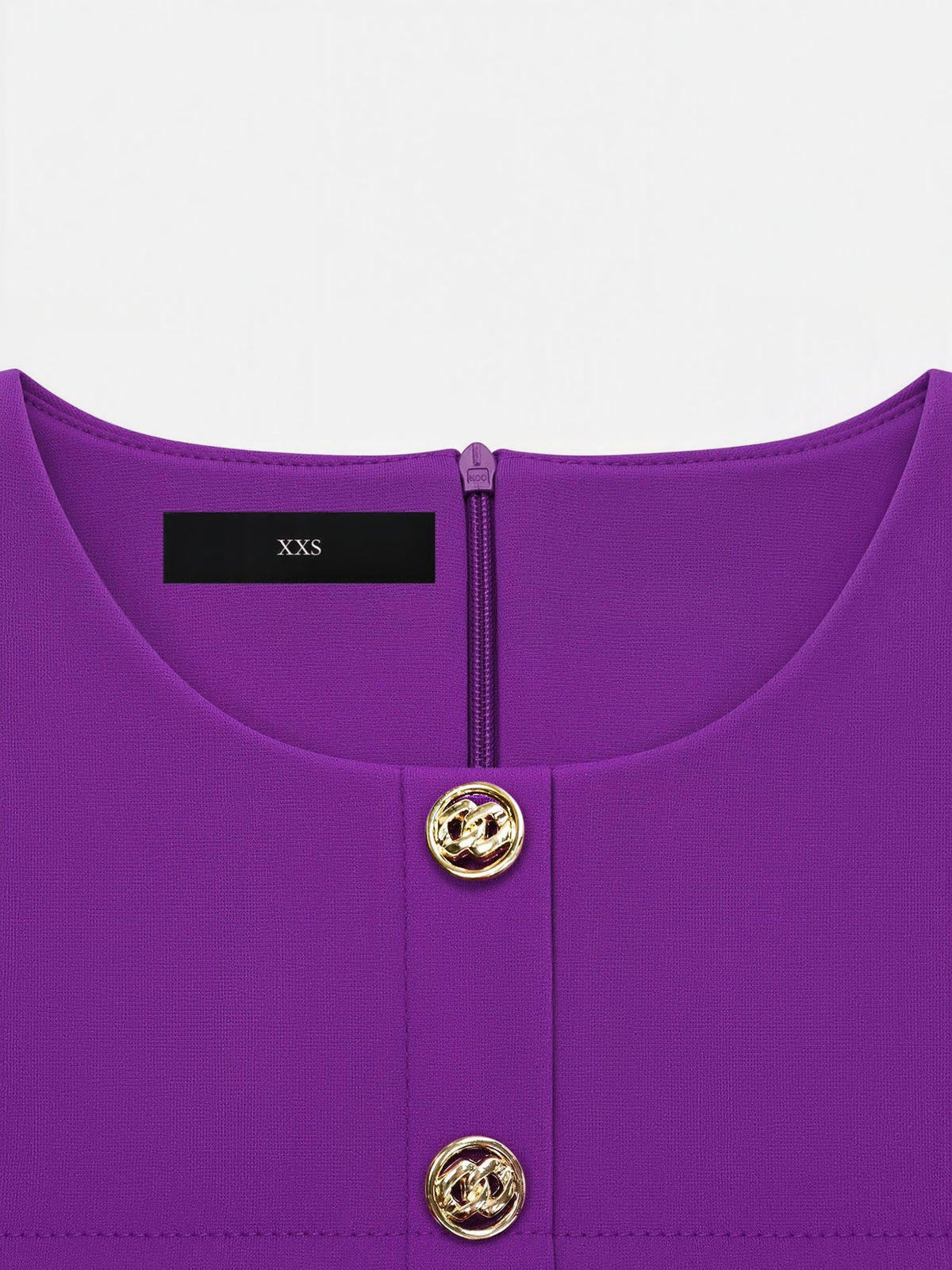 Fake Two Piece Midi Sheath Work Cloak Style Dress