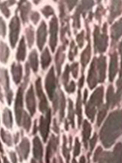 Sheer Leopard Long Sleeve Tiered Ruffled Dress