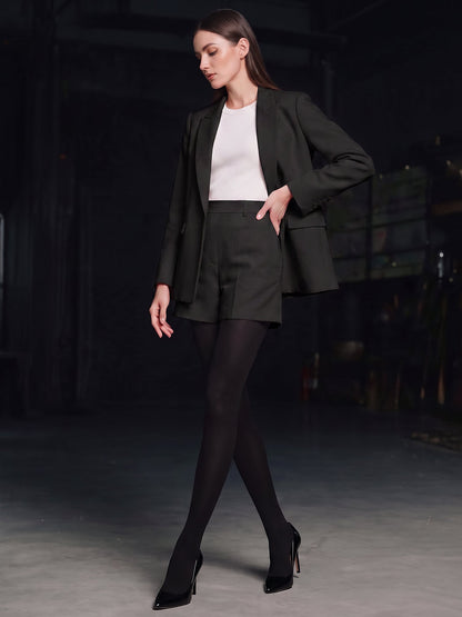 80D Solid Color Semi-Sheer Pantyhose