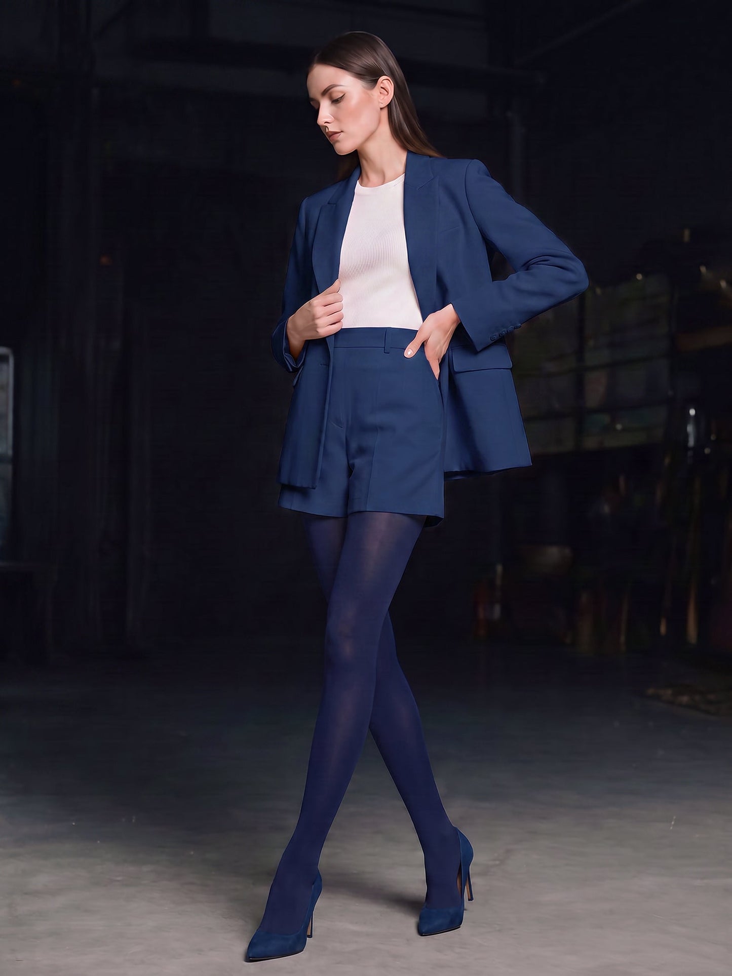 80D Solid Color Semi-Sheer Pantyhose