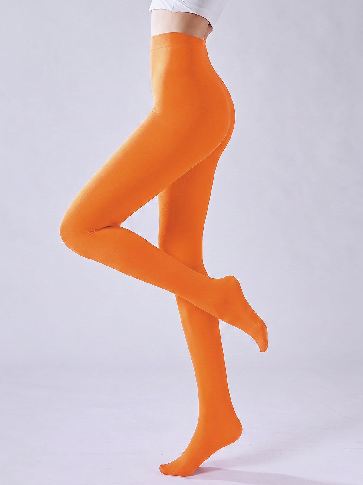 80D Solid Color Semi-Sheer Pantyhose