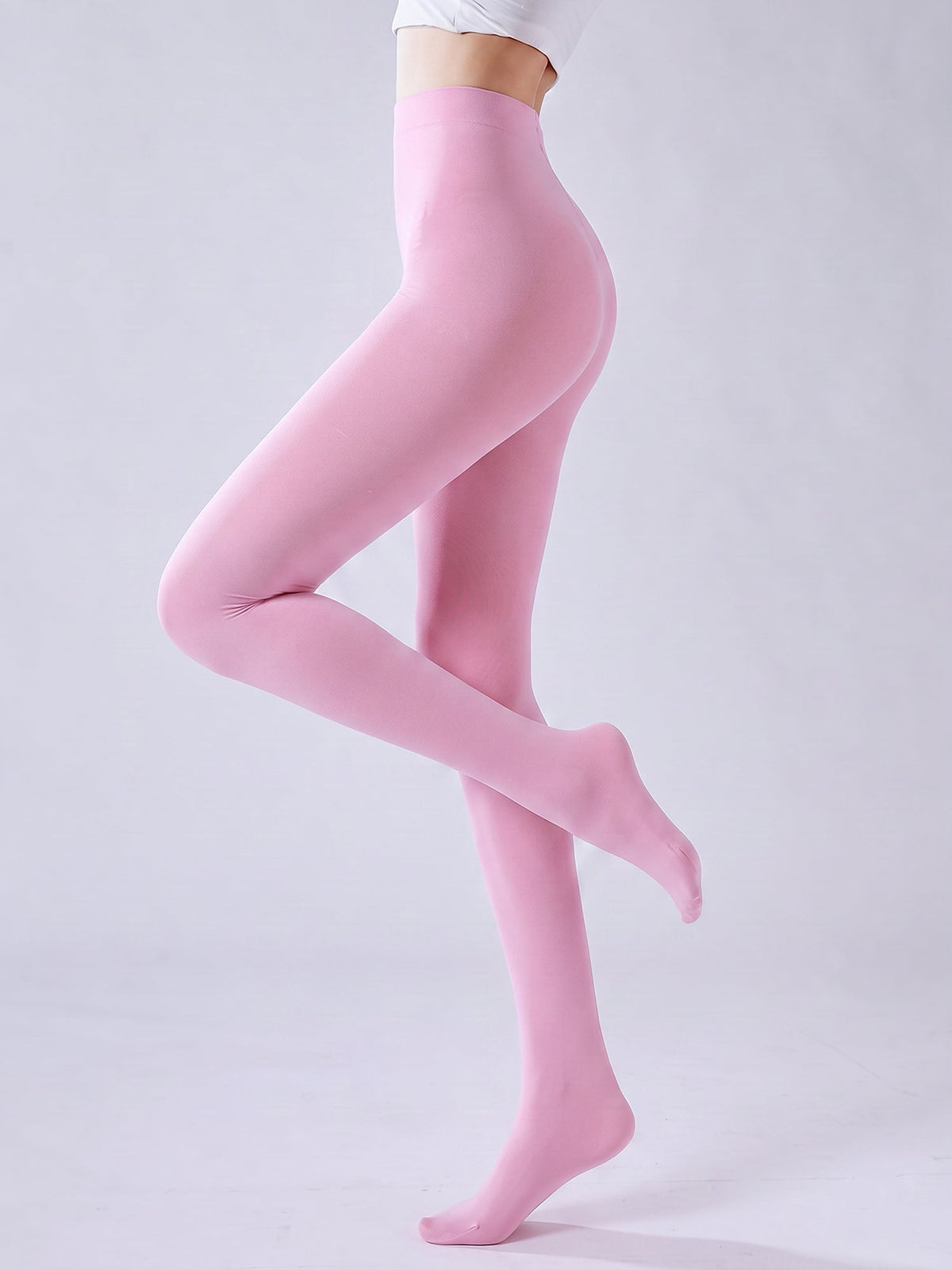 80D Solid Color Semi-Sheer Pantyhose