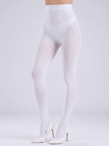80D Solid Color Semi-Sheer Pantyhose