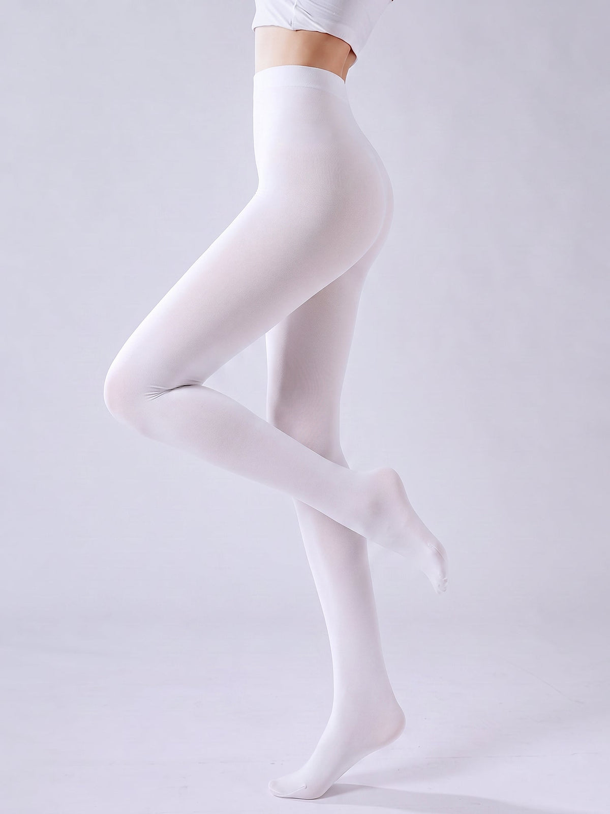 80D Solid Color Semi-Sheer Pantyhose