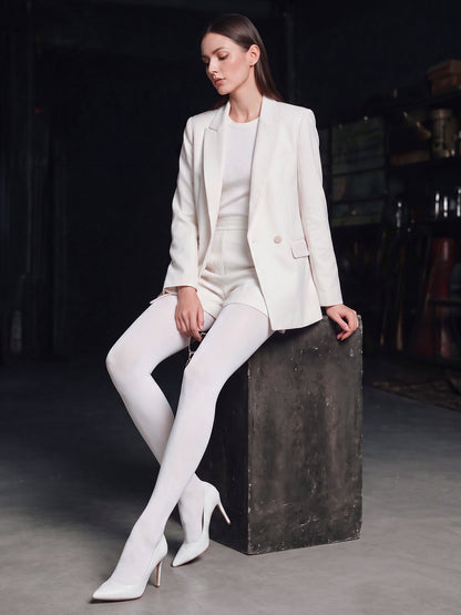 80D Solid Color Semi-Sheer Pantyhose