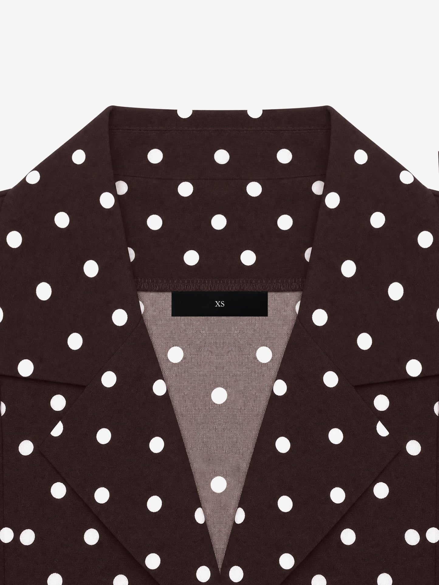 Polka Dots Puff Long Sleeves Tie Waist A-Line Shirt Dress
