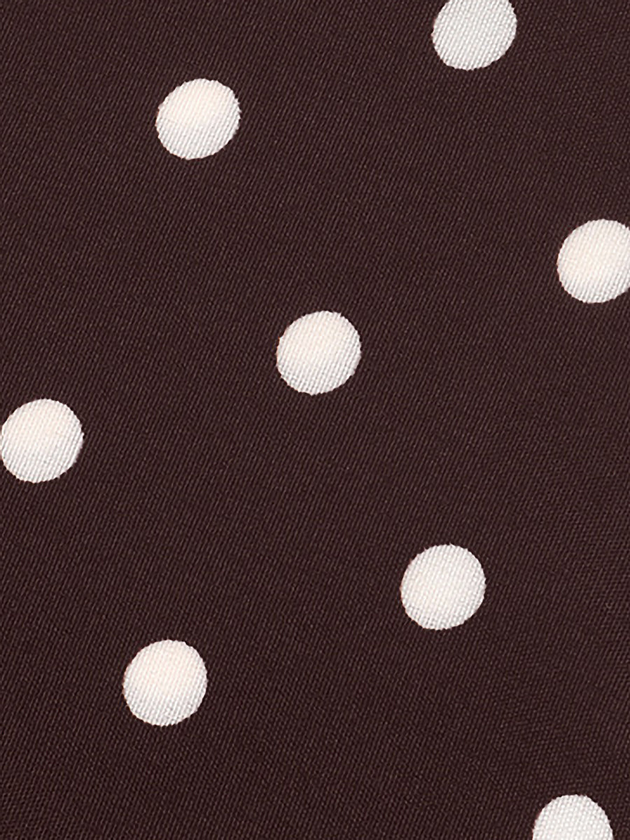 Polka Dots Layered Bell Sleeves A-Line Mini Dress