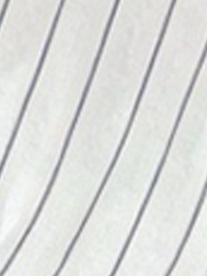 Vertical Striped Long Sleeve Smocked Waist Maxi Dress