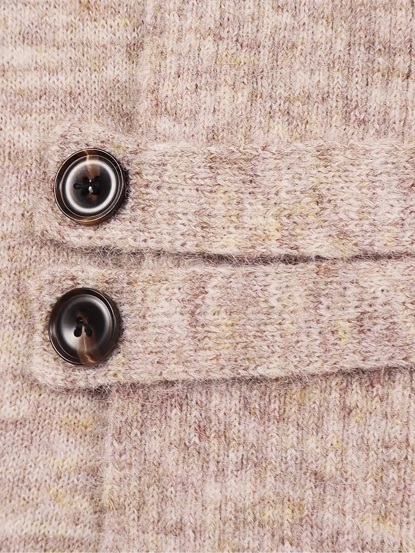 Solid Color Knitted Open Front Mid-Length Cardigan