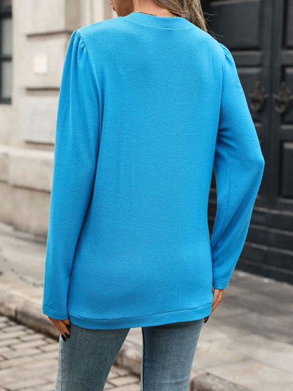 Solid Color Knitted Long Sleeve Casual Cardigan
