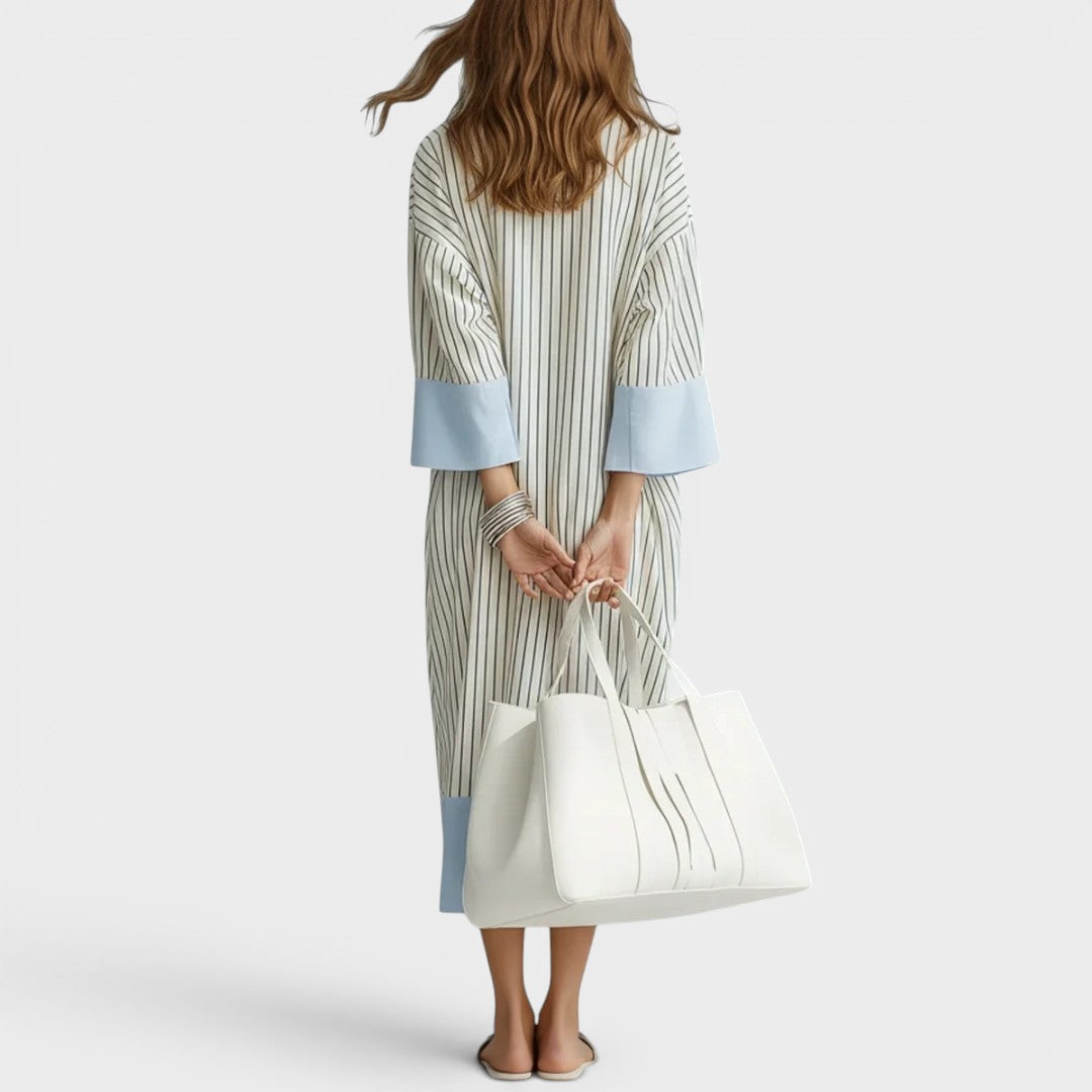 Florene - Lightweight Striped Midi Dress