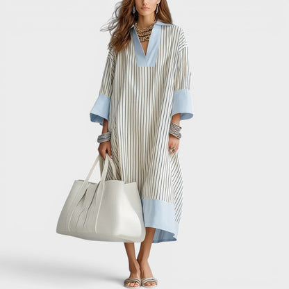 Florene - Lightweight Striped Midi Dress