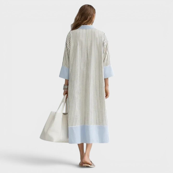 Florene - Lightweight Striped Midi Dress