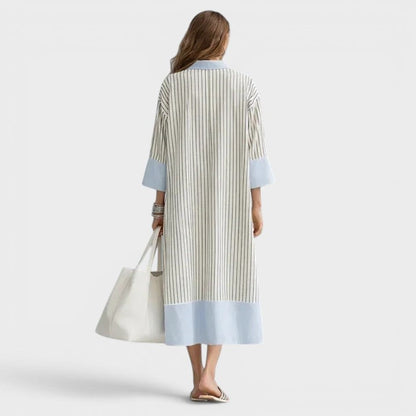 Florene - Lightweight Striped Midi Dress