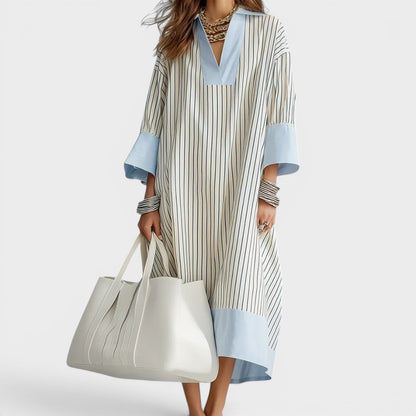 Florene - Lightweight Striped Midi Dress