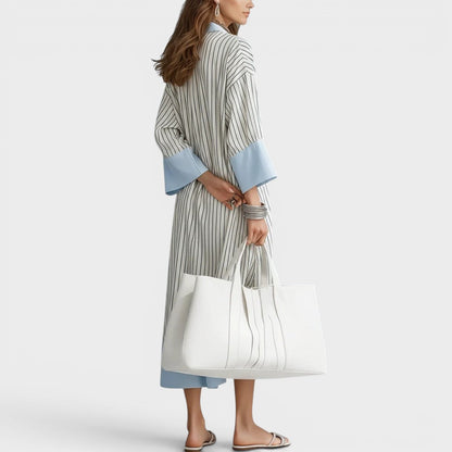 Florene - Lightweight Striped Midi Dress