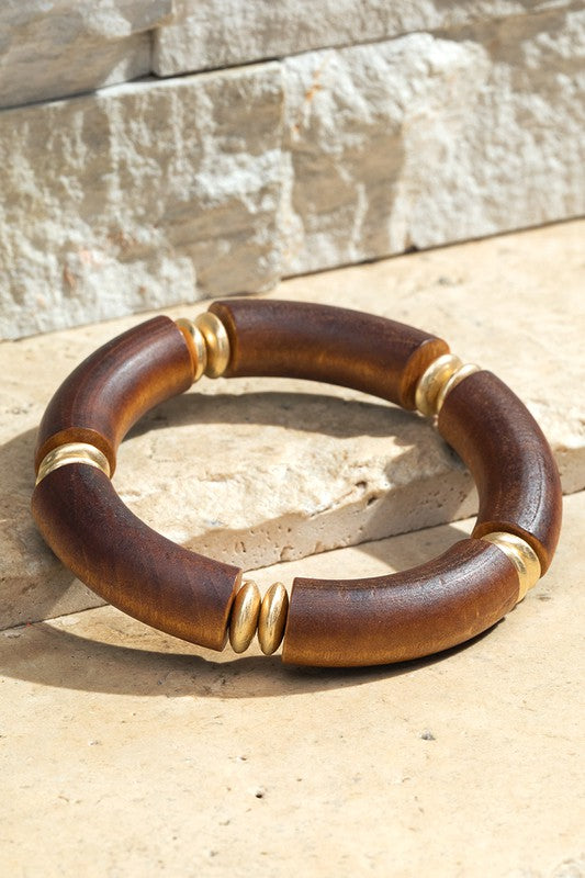 Wood Bead Bracelet