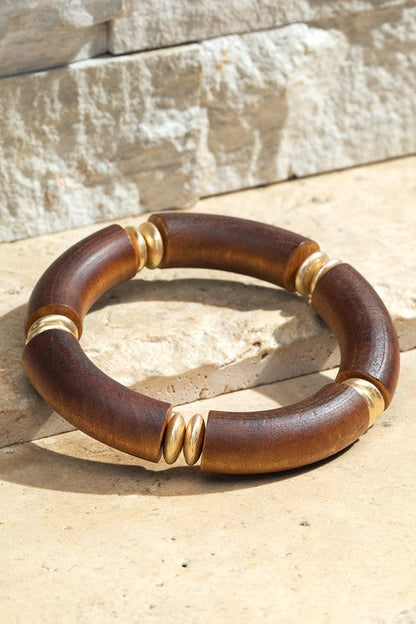 Wood Bead Bracelet